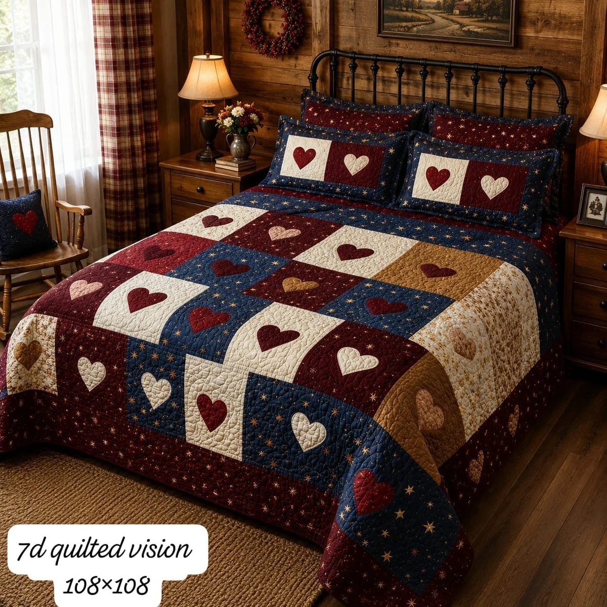 Premium 7D Glace Cotton King Size Bedsheet