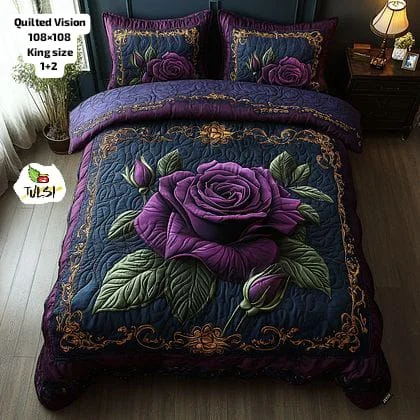 Premium 7D Glace Cotton King Size Bedsheet