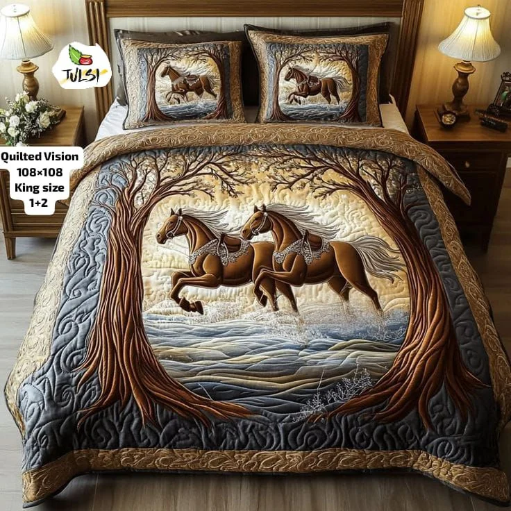Premium 7D Glace Cotton King Size Bedsheet