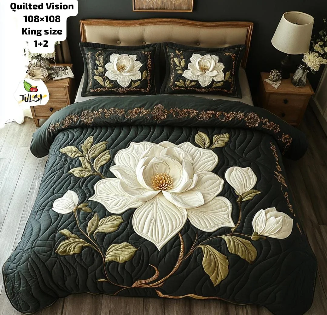 Premium 7D Glace Cotton King Size Bedsheet