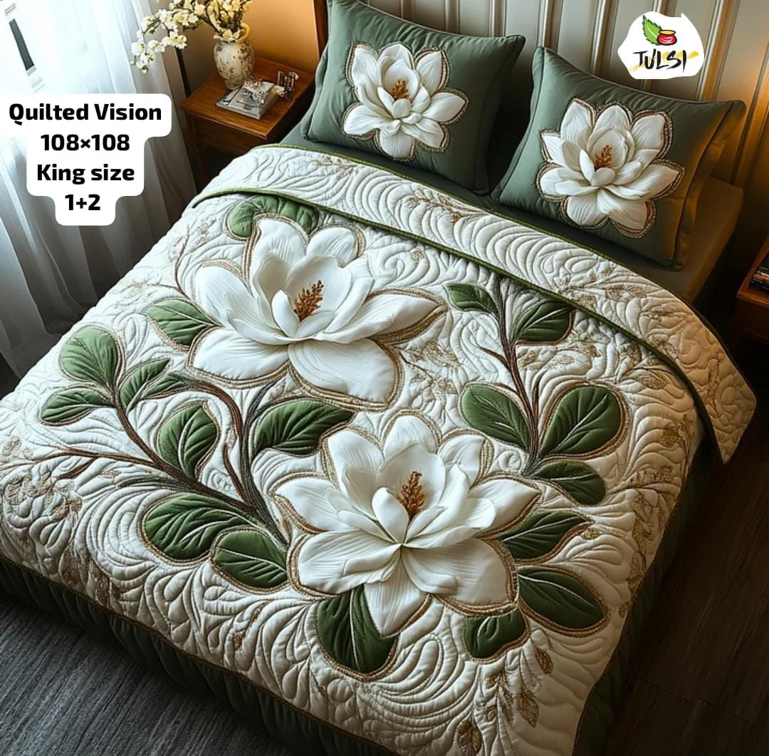 Premium 7D Glace Cotton King Size Bedsheet