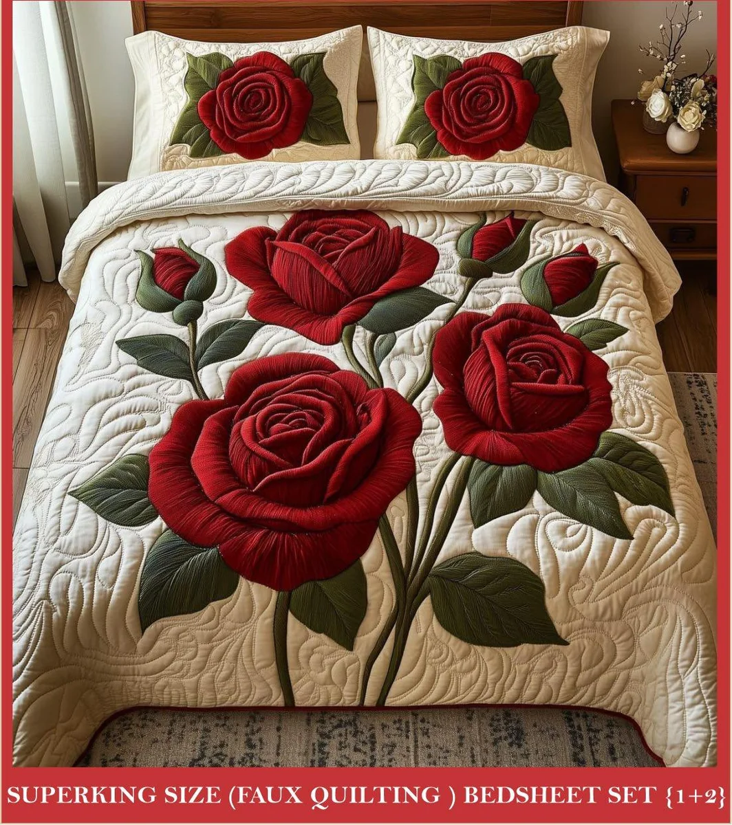 Premium 7D Glace Cotton King Size Bedsheet
