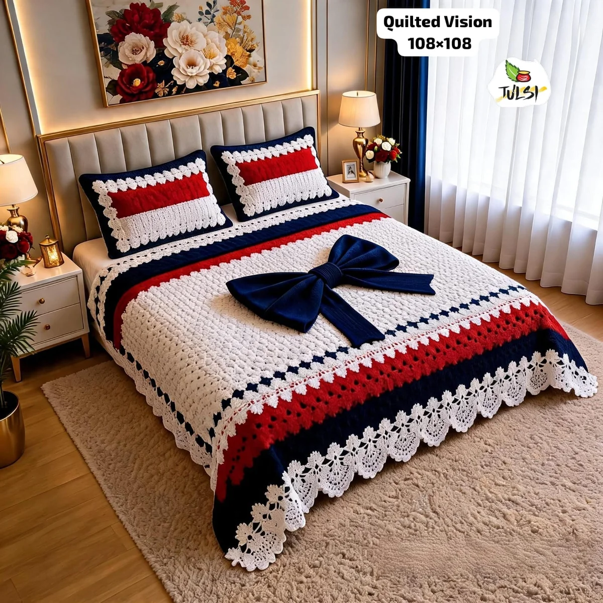 Premium 7D Glace Cotton King Size Bedsheet