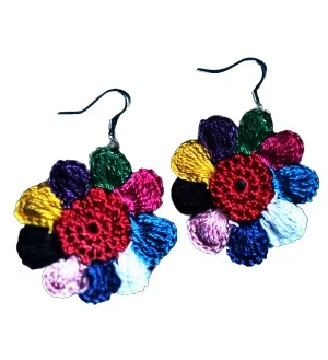 Multicolor Floral Necklace Set