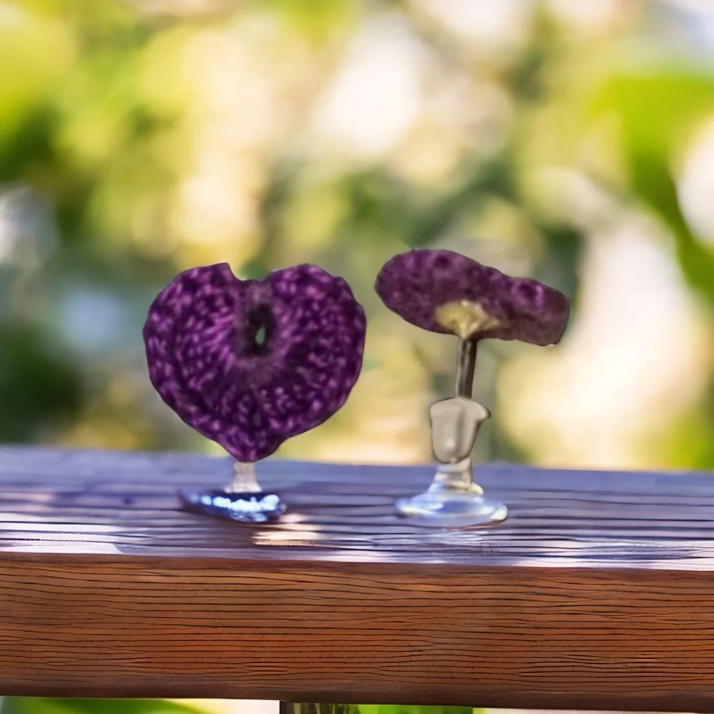 Purple Leaf Studs