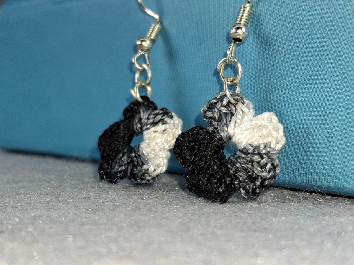 Black, Grey & white Danglers