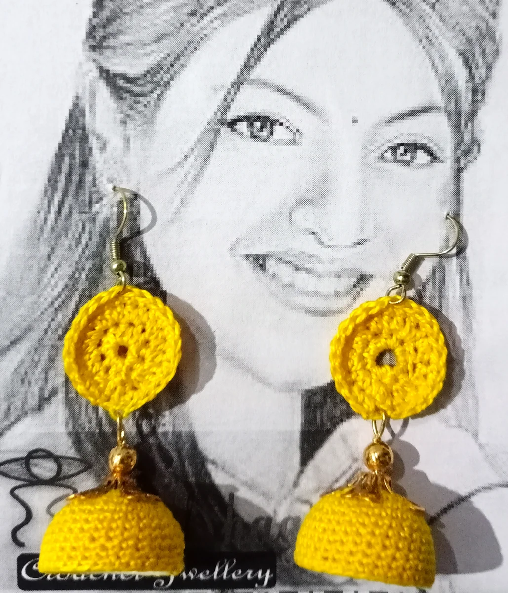 Yellow Queen Jhumki