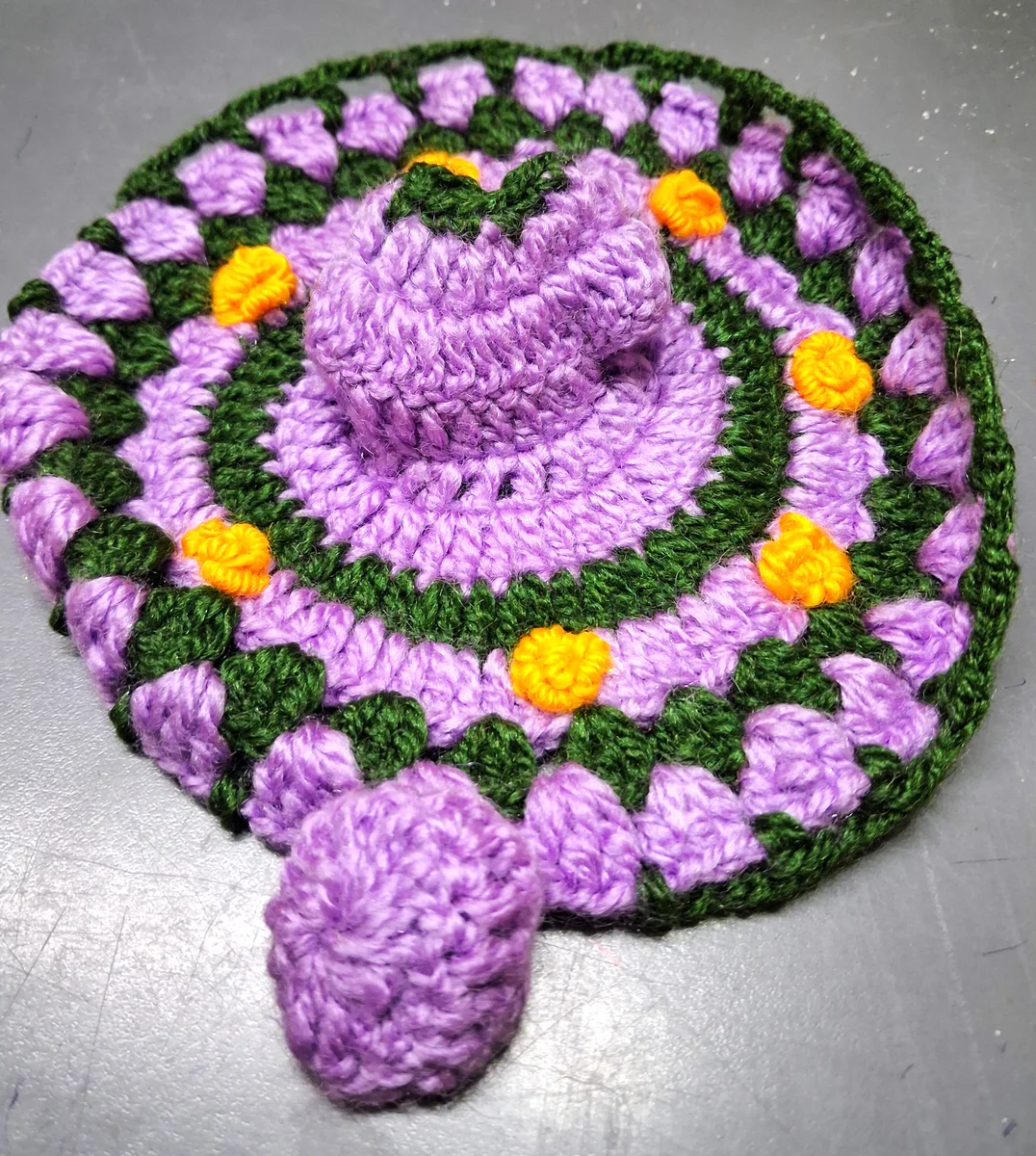 Lavender-Concentric Green Poshak
