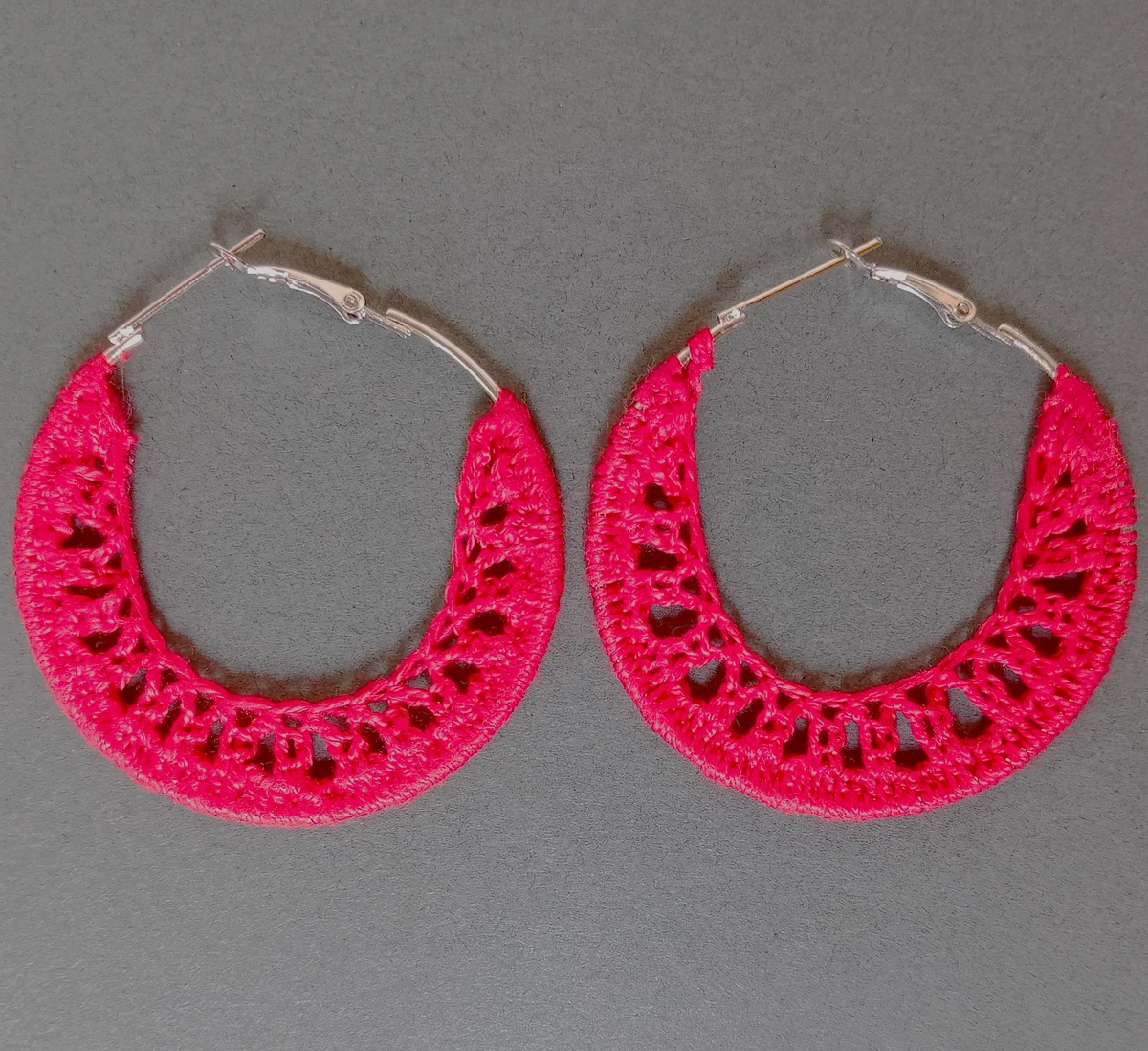 Red Orchit Hoop