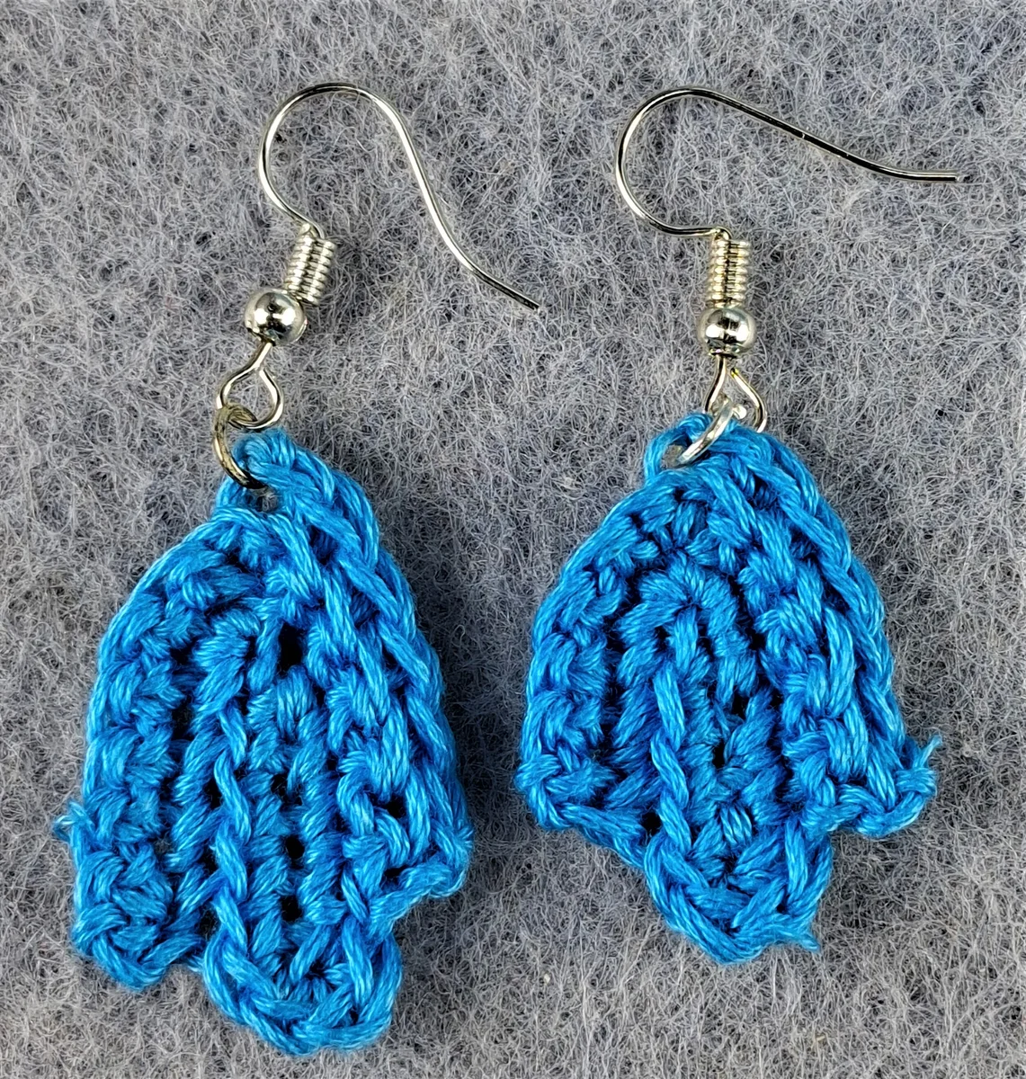 Cerulean-Blue Hamsa Hand Drop