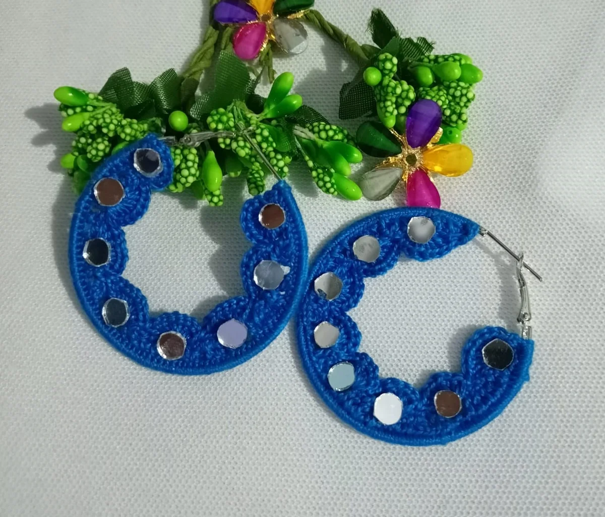 Blue Glass Hoop