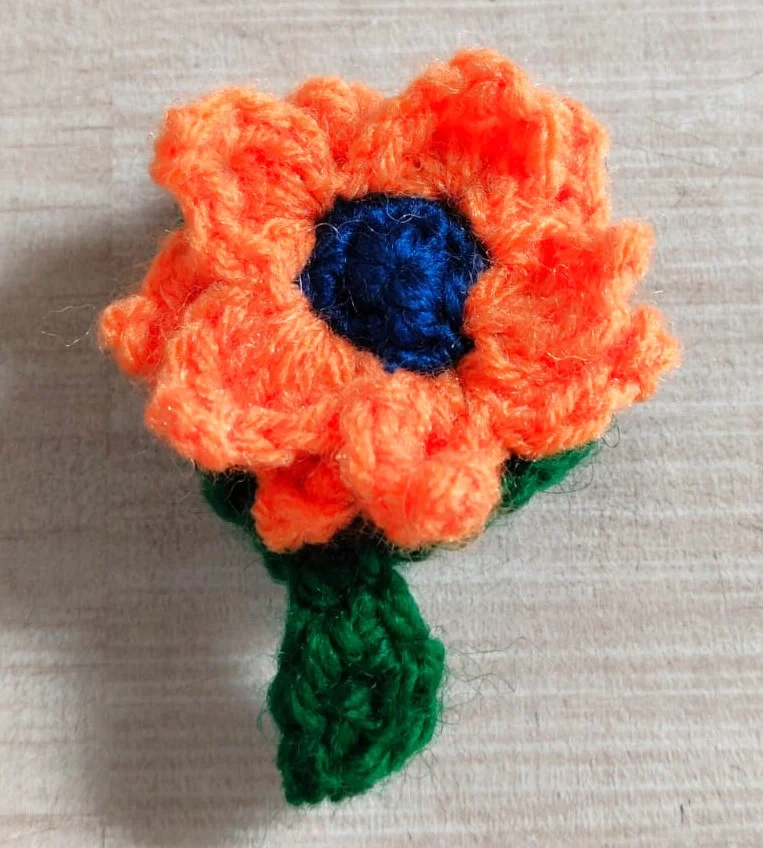 Turtle Orange Flower Toy