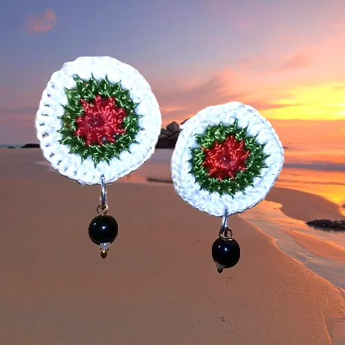 Multicolor Disc Beads Studs