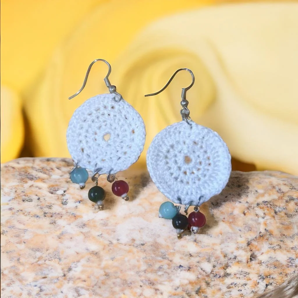 White Disc Pearl Drop