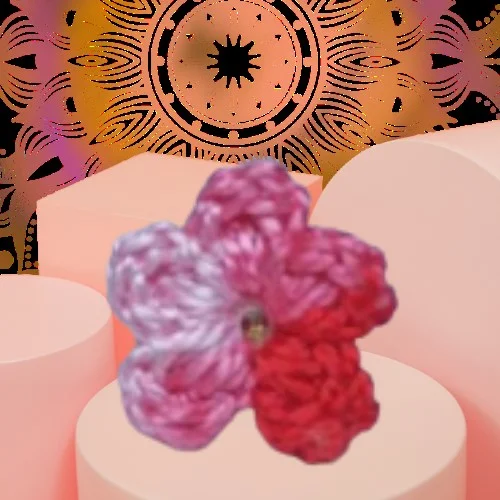 Shades of Pink Flower Studs