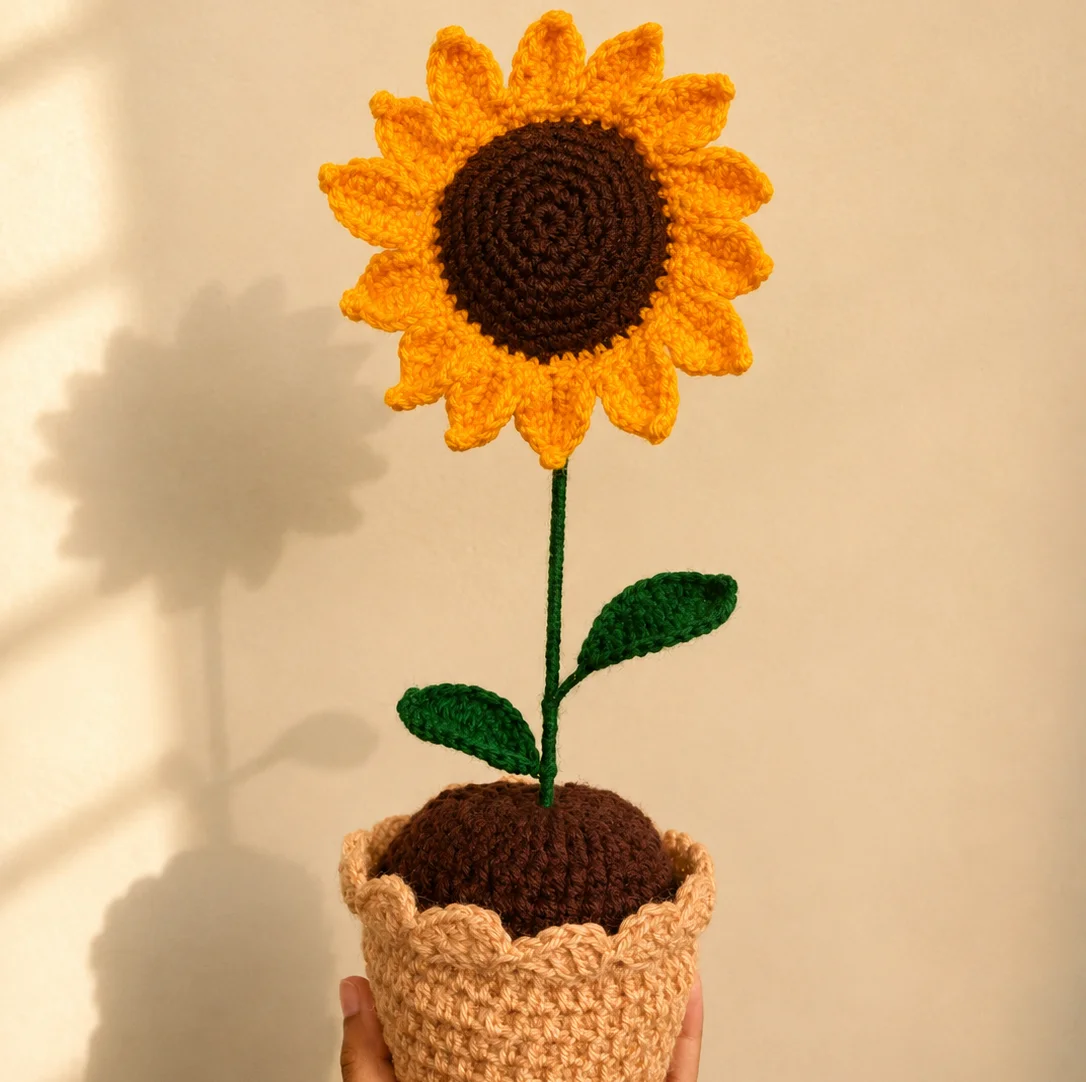 Evershining Sunflower -13 Petal with Pot