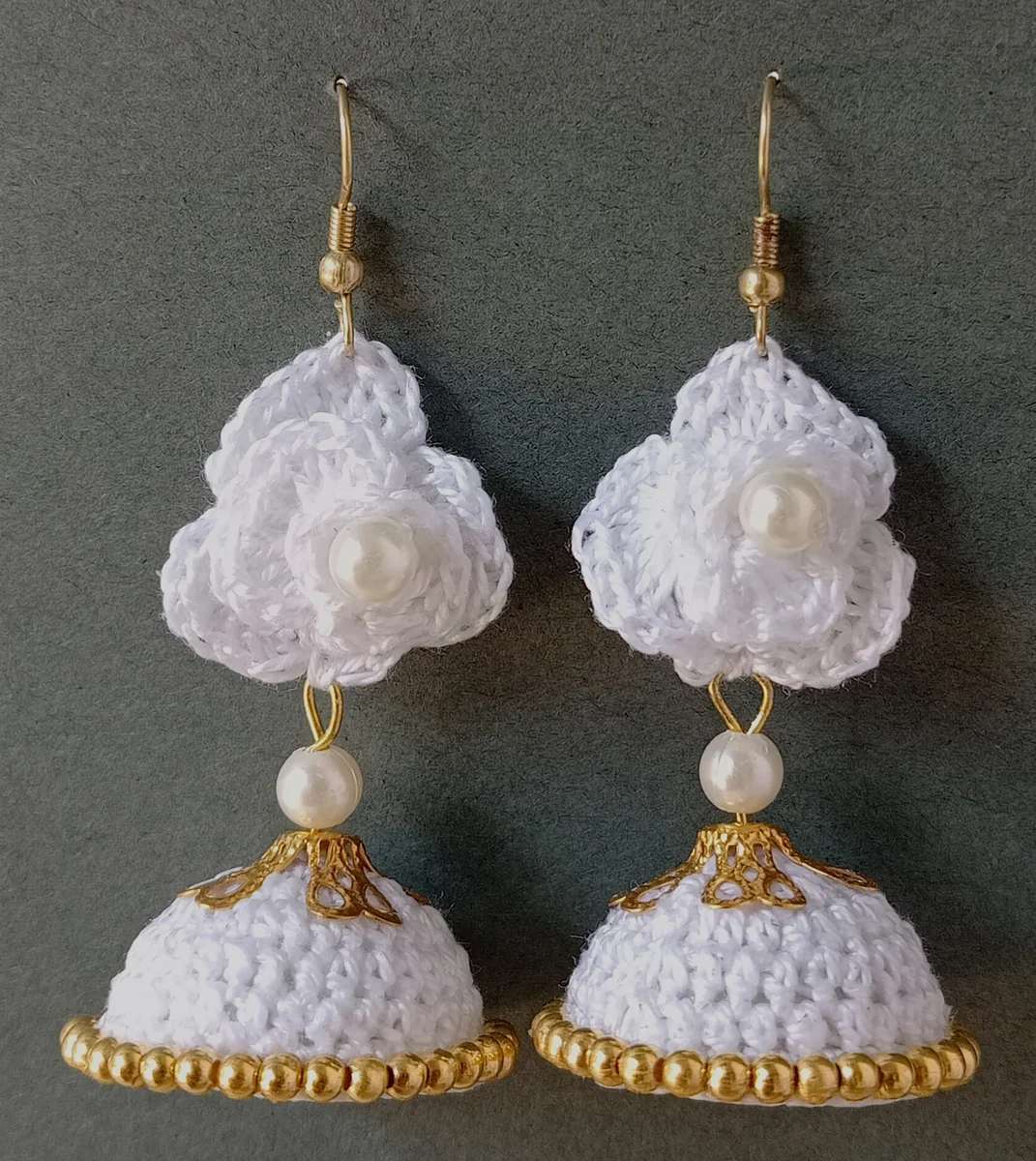 White Rose Jhumki