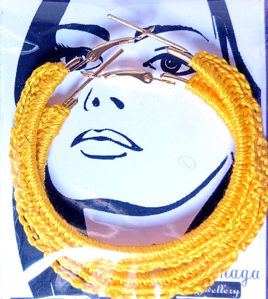 Sunburst-Yellow Textured Hoop