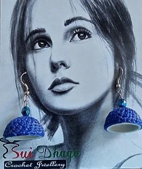 Blue Dome Jhumki