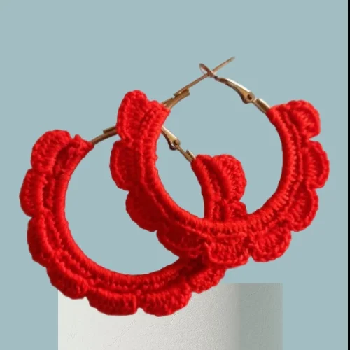 Vibrant Red Hoop