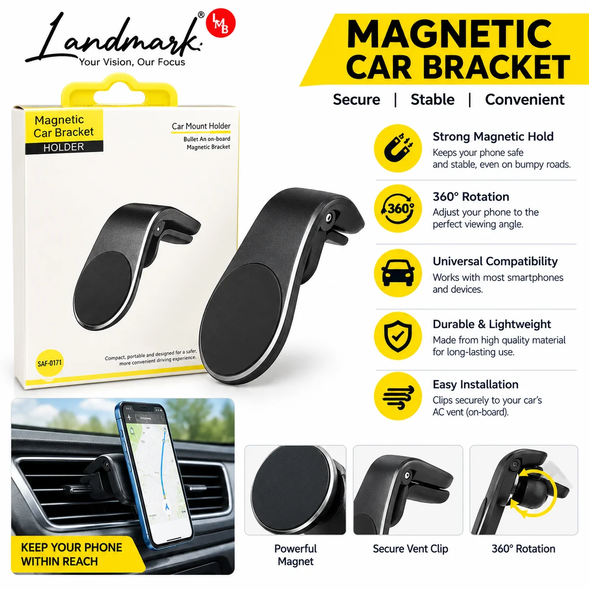 Magnetic Car Bracket
