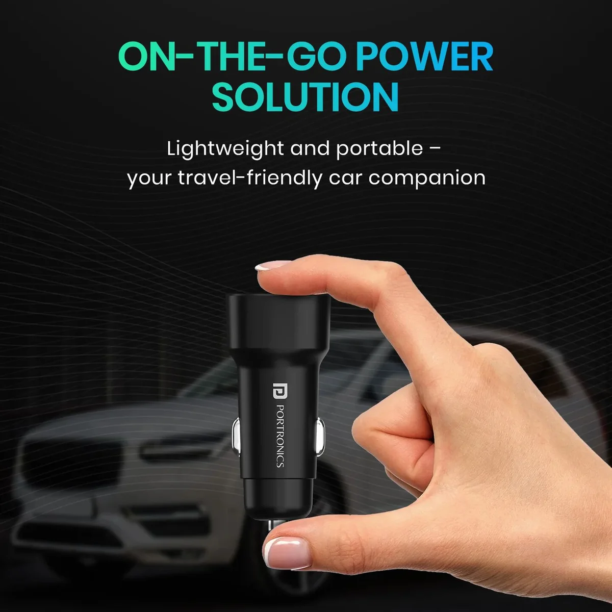 PORTRONICS CAR POWER 80 POR 1874