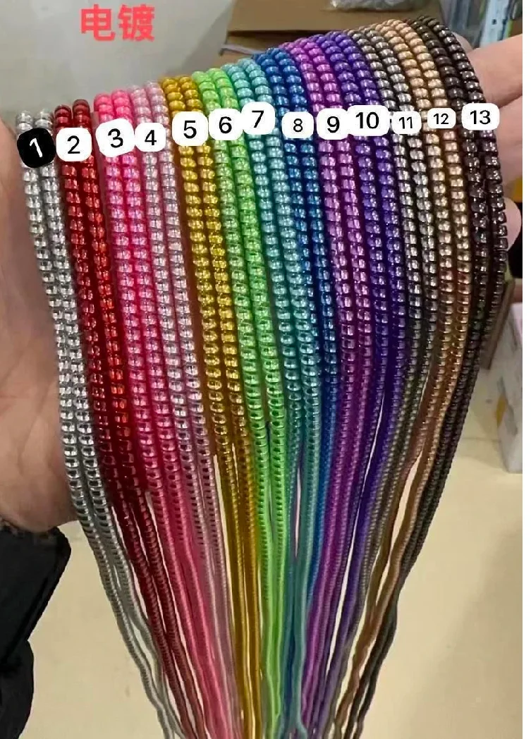 ​Primary: Flexible polymer (likely plastic or rubber) forming the spiral core. 3