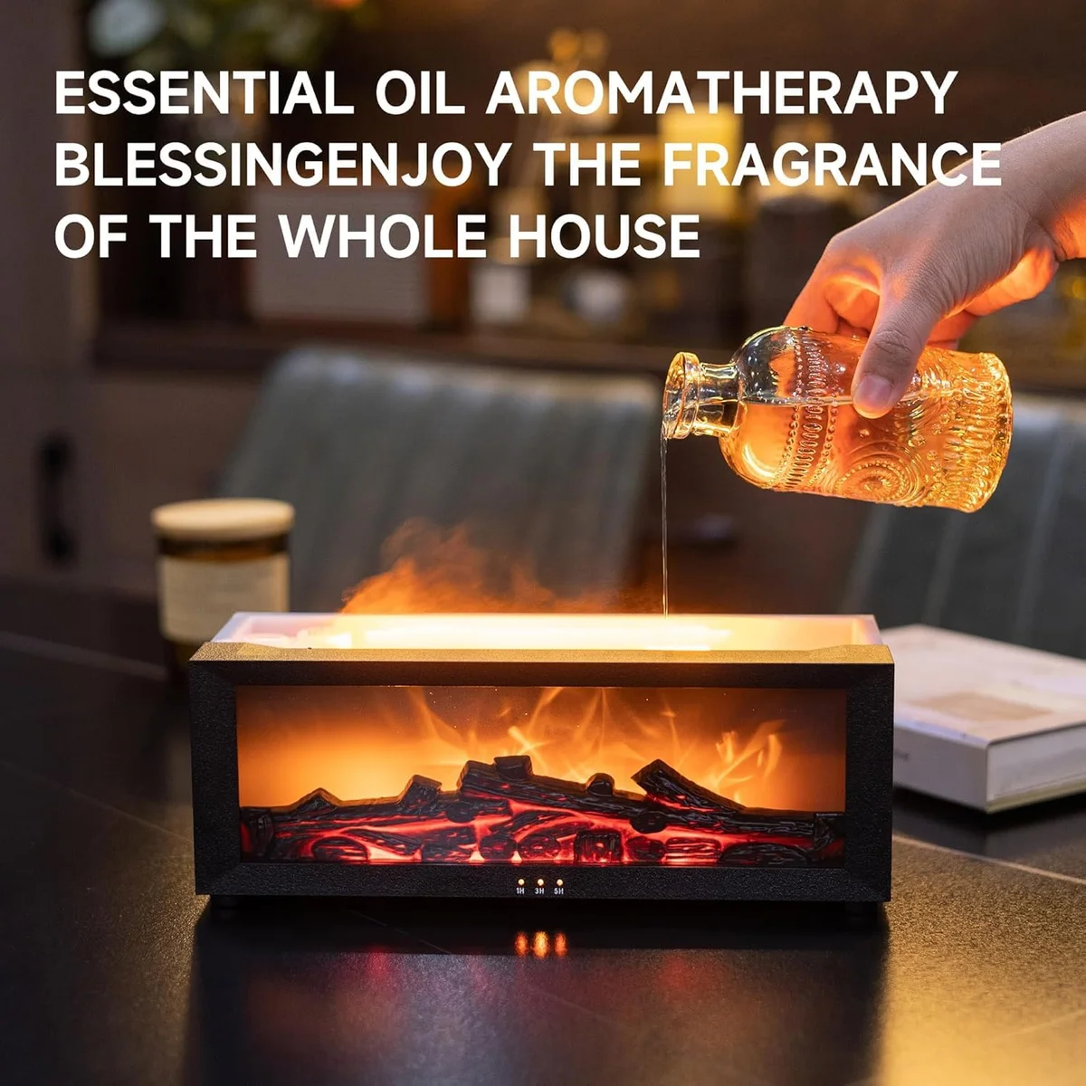 HY05 COLOURFULL FLAME MINI FIREPLACE DIFFUSER 2