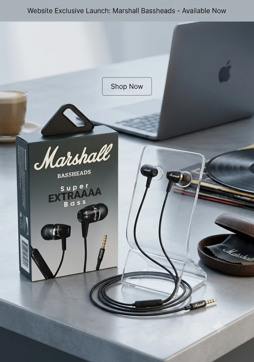 Marshall Bassheads (Super Extra Bass) Wired Ear