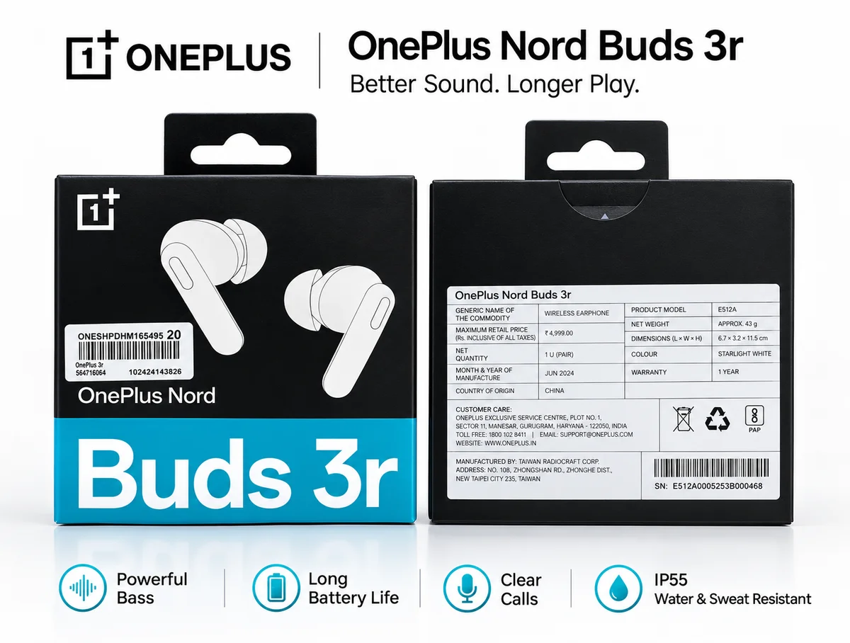 OnePlus Nord Buds 3r – Specifications