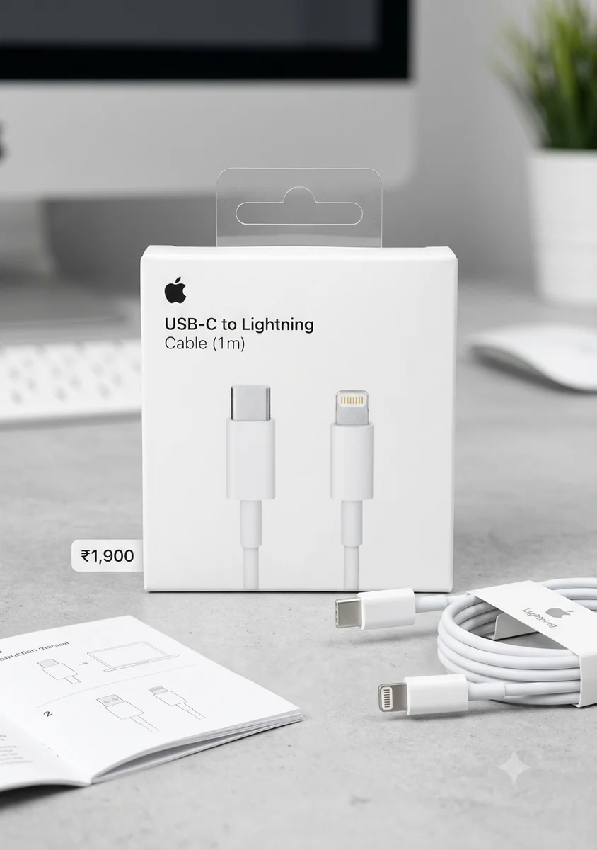 Apple USB-C to Lightning Cable (1m):