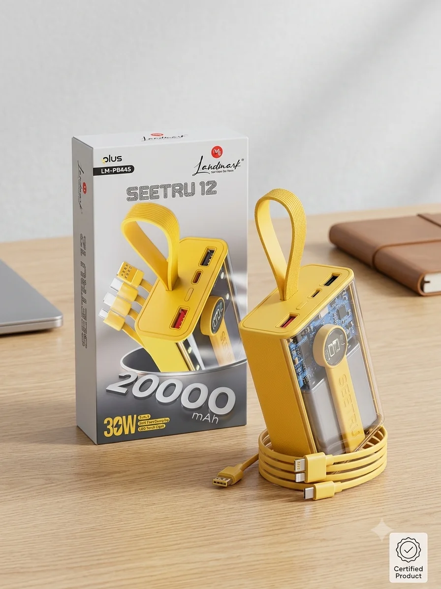 Landmark Seetru 12 - 20,000mAh 30W Fast Charging Power Bank