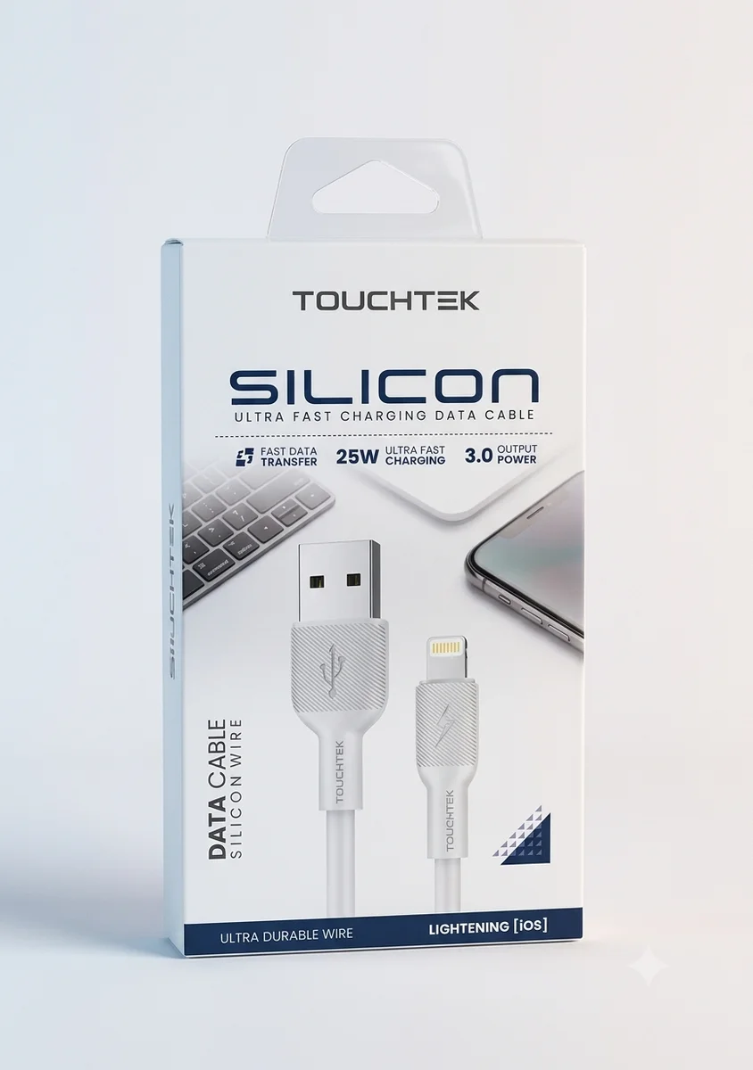 Touchtek Silicon Data Cable USB to lightening