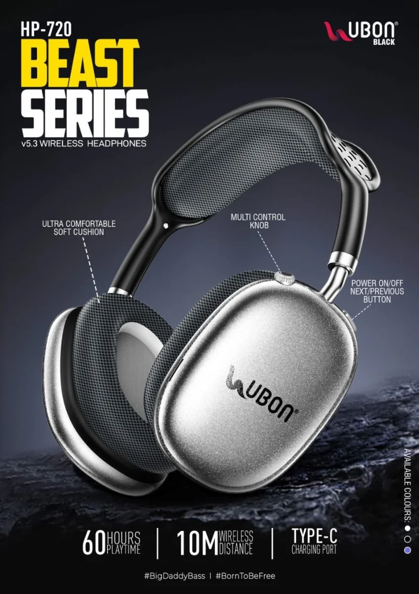 UBON HP-720 BEAST SERIES WIRELESS HEADPHONE