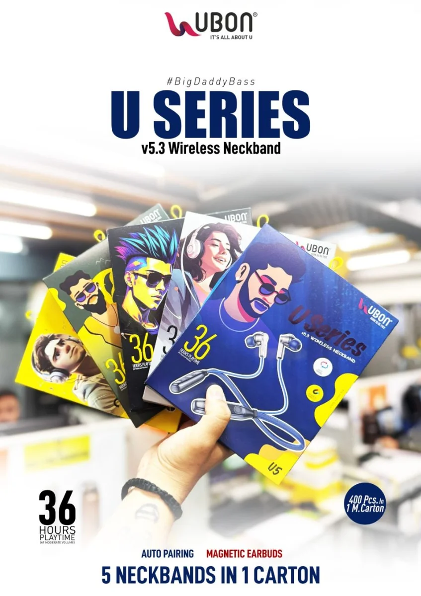 UBON U SERIES 5 IN 1 WIRELESS NECKBAND