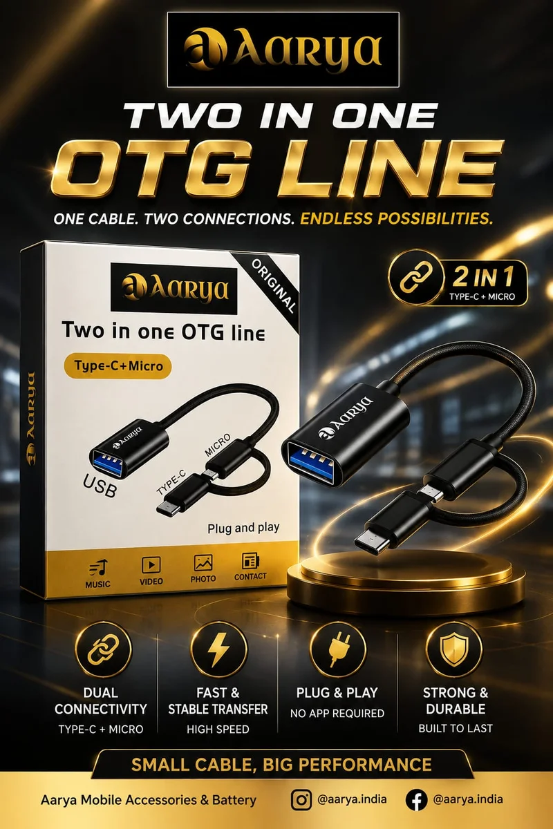 AARYA TWO IN ONE OTG LINE TYPE-C+MICRO