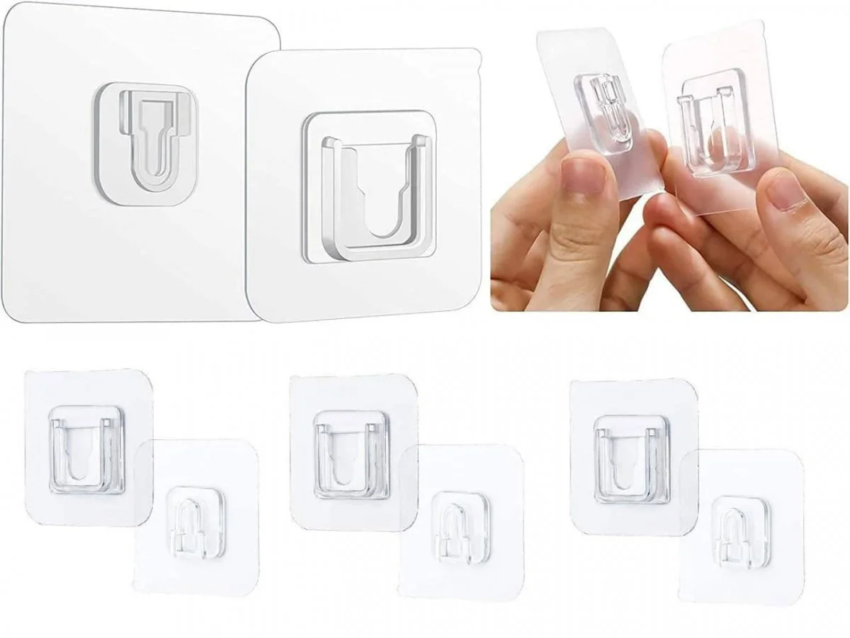 PLASTIC WATERPROOF MAGIC MALE FEMALE WALL STICKER HOOK
