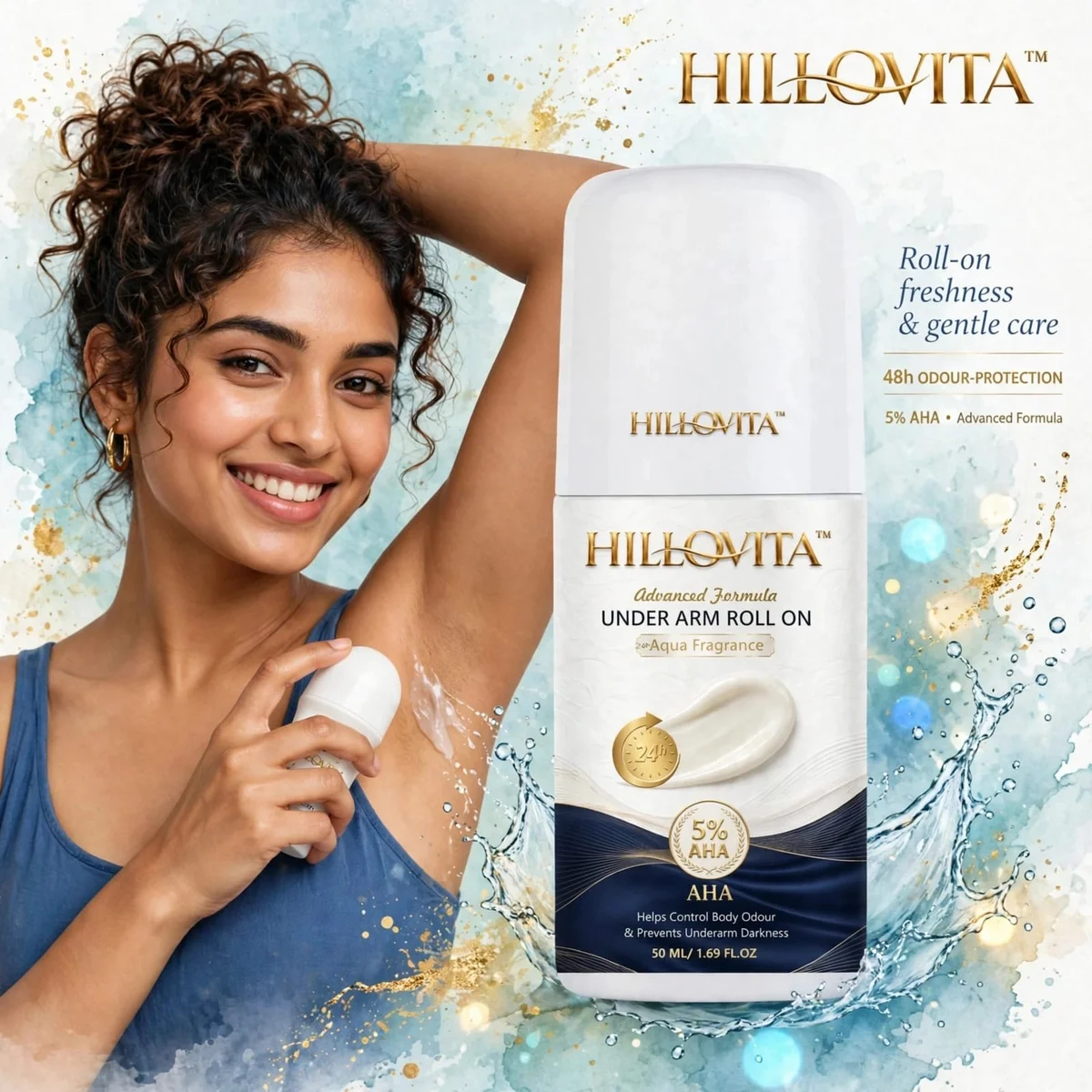 Hillovita Aqua Fragrance Luxury Perfume - 50ML | Fresh Aquatic & Long Lasting | Premium Unisex Perfume 5