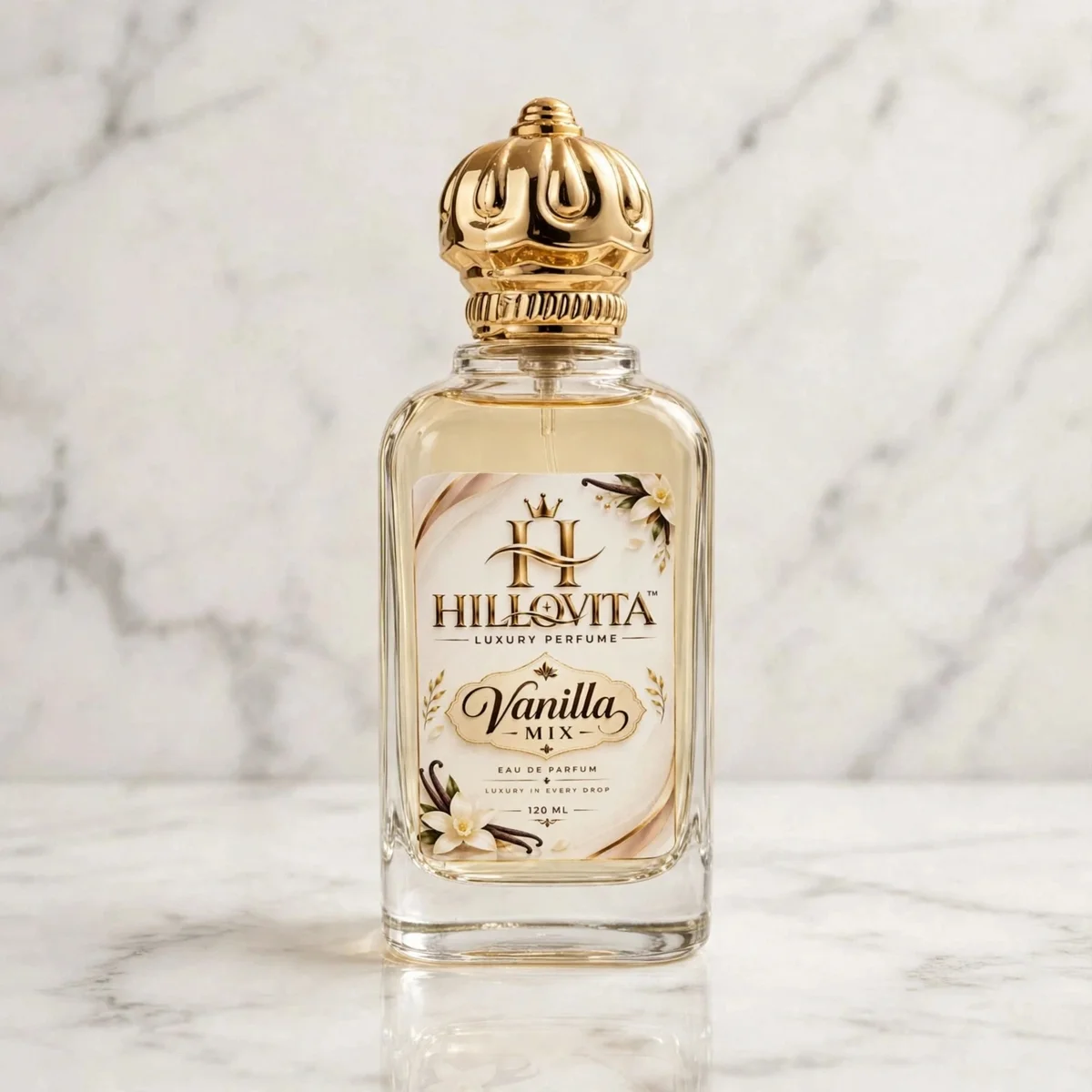 HILLOVITA Vanilla Rush - 120ML | Sweet Vanilla Luxury Perfume | Long Lasting for Men & Women