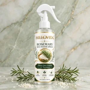 Hillovita Rosemary Rice Water - 100ML | For Hair Growth & Hair Fall Control | With Rosemary & Fermented Rice Water