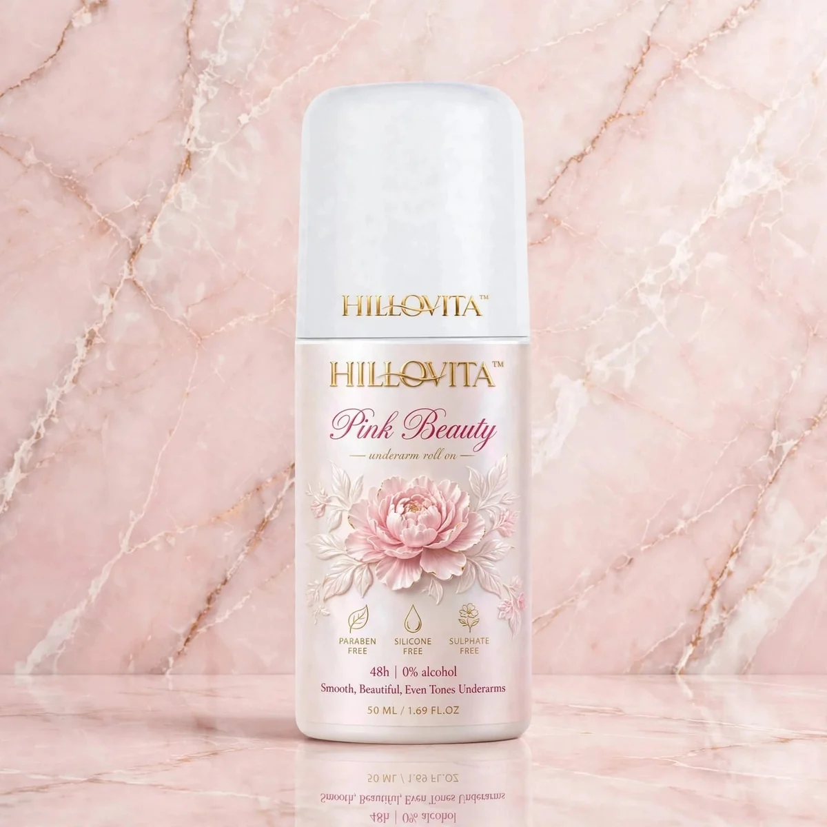 Hillovita Pink Beauty Luxury Perfume - 50ML | Sweet Floral Long Lasting Perfume For Women & Girls