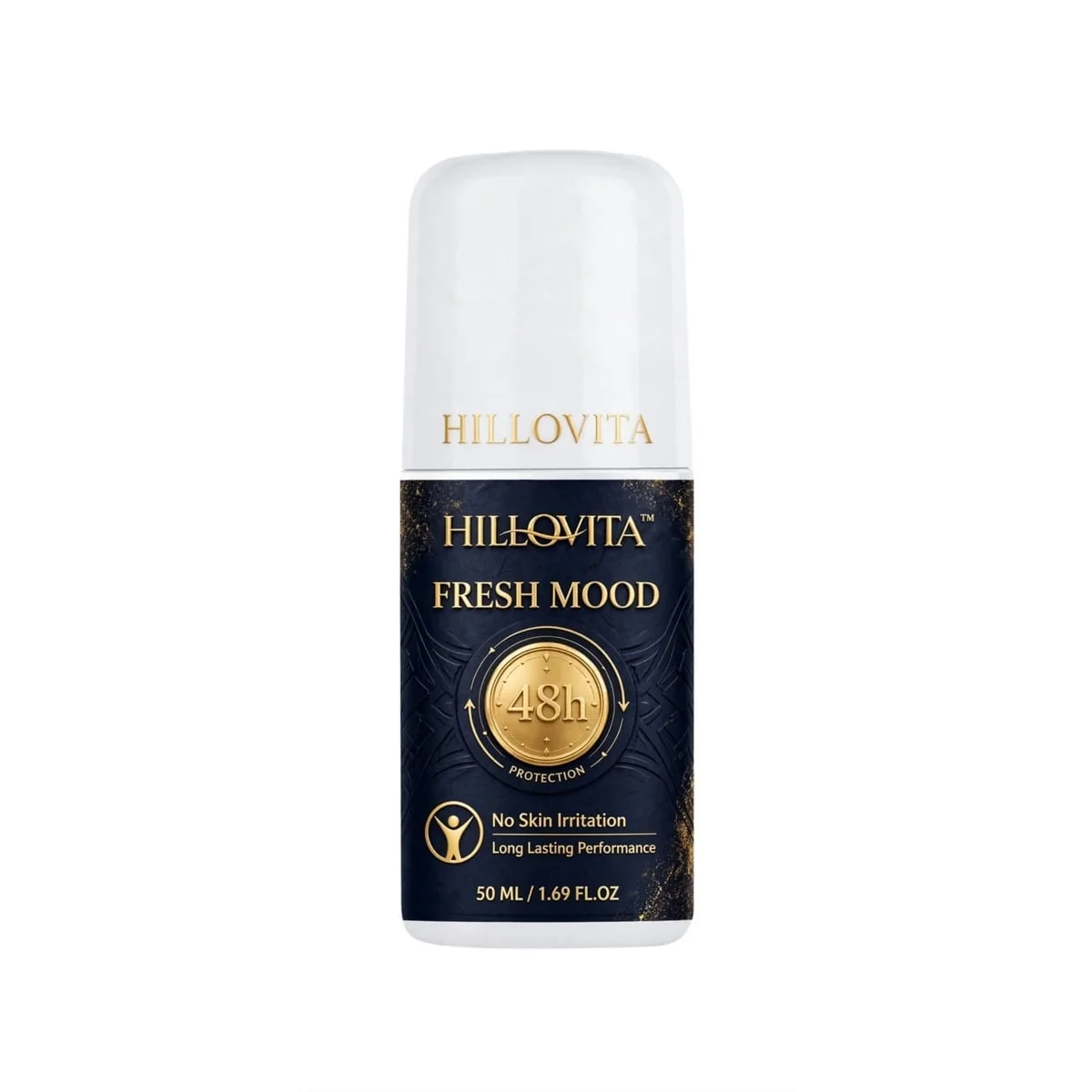 Hillovita Fresh Mood Underarm Roll-On - 50ML | Aqua Fresh Scent | No White Marks | For Men & Women 2
