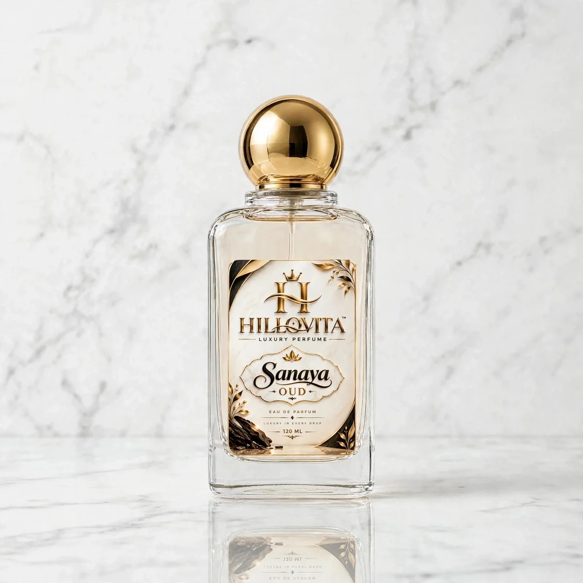 HILLOVITA Sanaya oud - 120ML | Premium Floral Luxury Perfume for Women | Long Lasting & Elegant