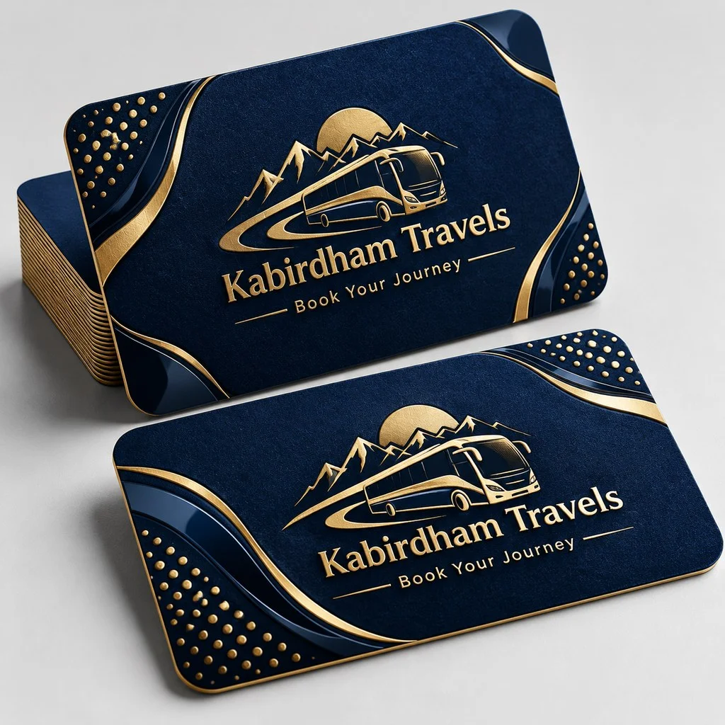 Velvet + UV + Gold Foil + Die Cut (500 GSM) - Both side print + Both side foil - Qty 500
