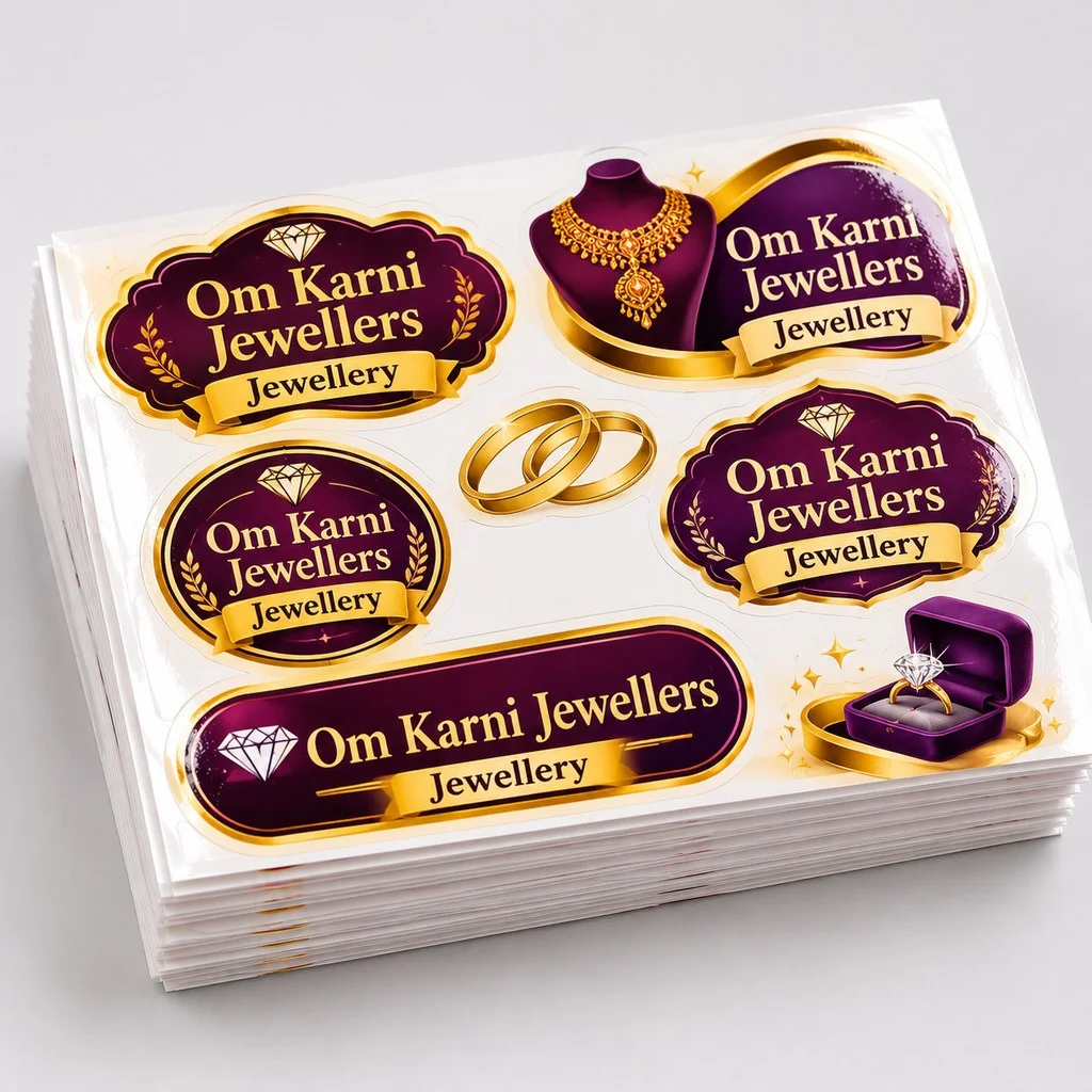 Cromo Stickers (Paper) - 7x4.75 inch with lamination - Qty 4000