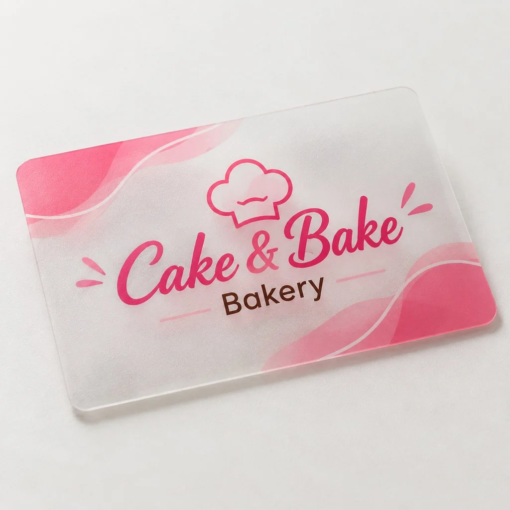 Transperent PVC Card 350 Mic. - Matt Lamination + S/S print - Qty 100