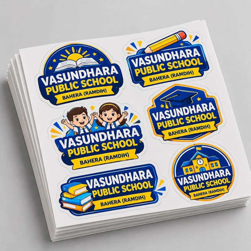 Cromo Stickers (Paper) - 7x4.75 inch without lamination - Qty 1000