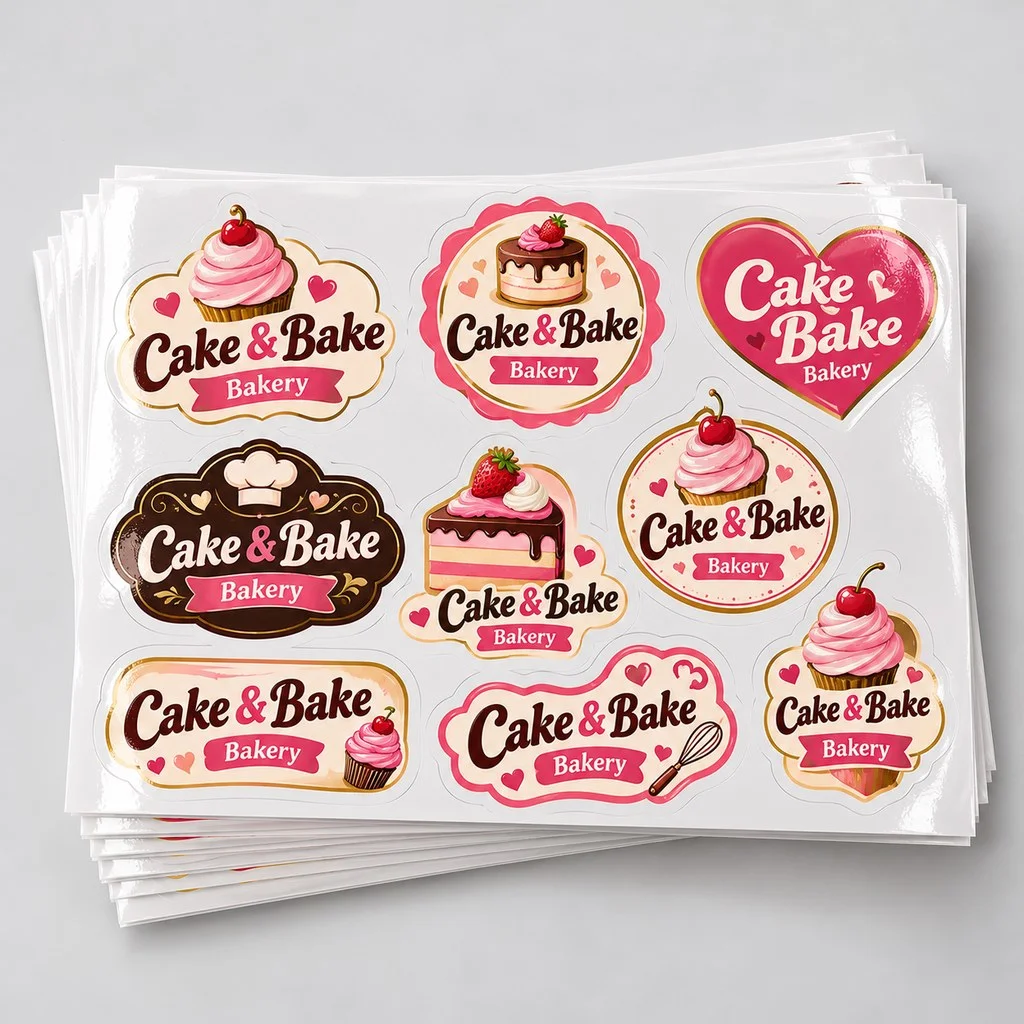 Cromo Stickers (Paper) - 7x4.75 inch with lamination - Qty 1000