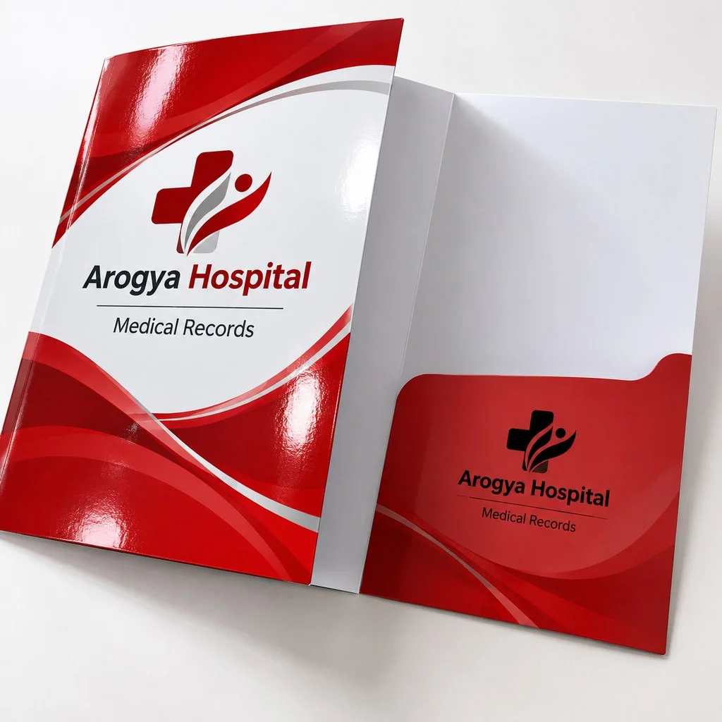 SBS Big Size (9.5x12.5) inch - Gloss Lamination + S/S print + Inner side Black Print - Qty 1000