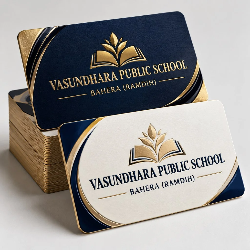 Matt + UV + Gold Foil (800 GSM) - Both Side UV + Single Side Foil - Qty 500